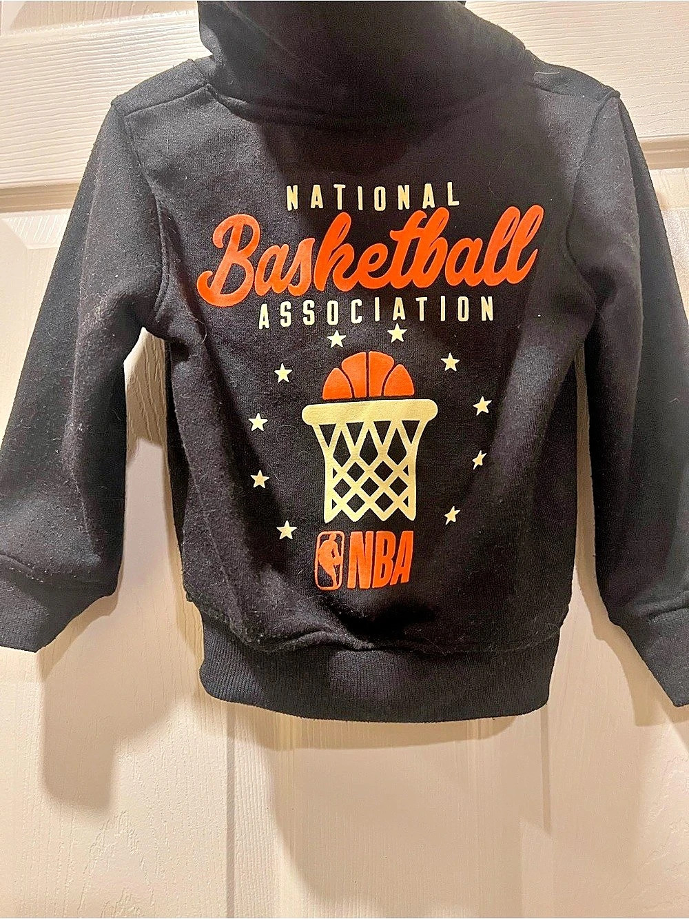 NBA Basketball Graphic Hoodie Toddler 2T Black Pullover - Picture 3 of 3
